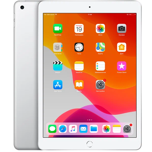 Планшет Apple iPad 7 128Gb WI-FI+Cellular (Apple A10/10.2"/2Gb/128Gb) Silver фото 