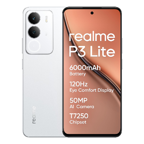 Телефон Realme RMX5300 P3 Lite 128Gb Ram 4Gb 4G Cloud White фото 