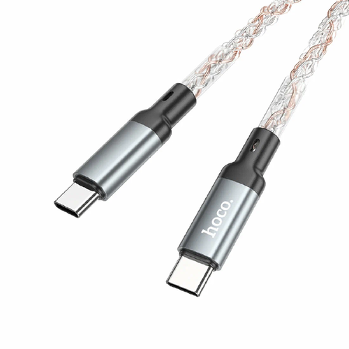 USB кабель Hoco U112 USB C - Type C 1m 60W Gray фото 